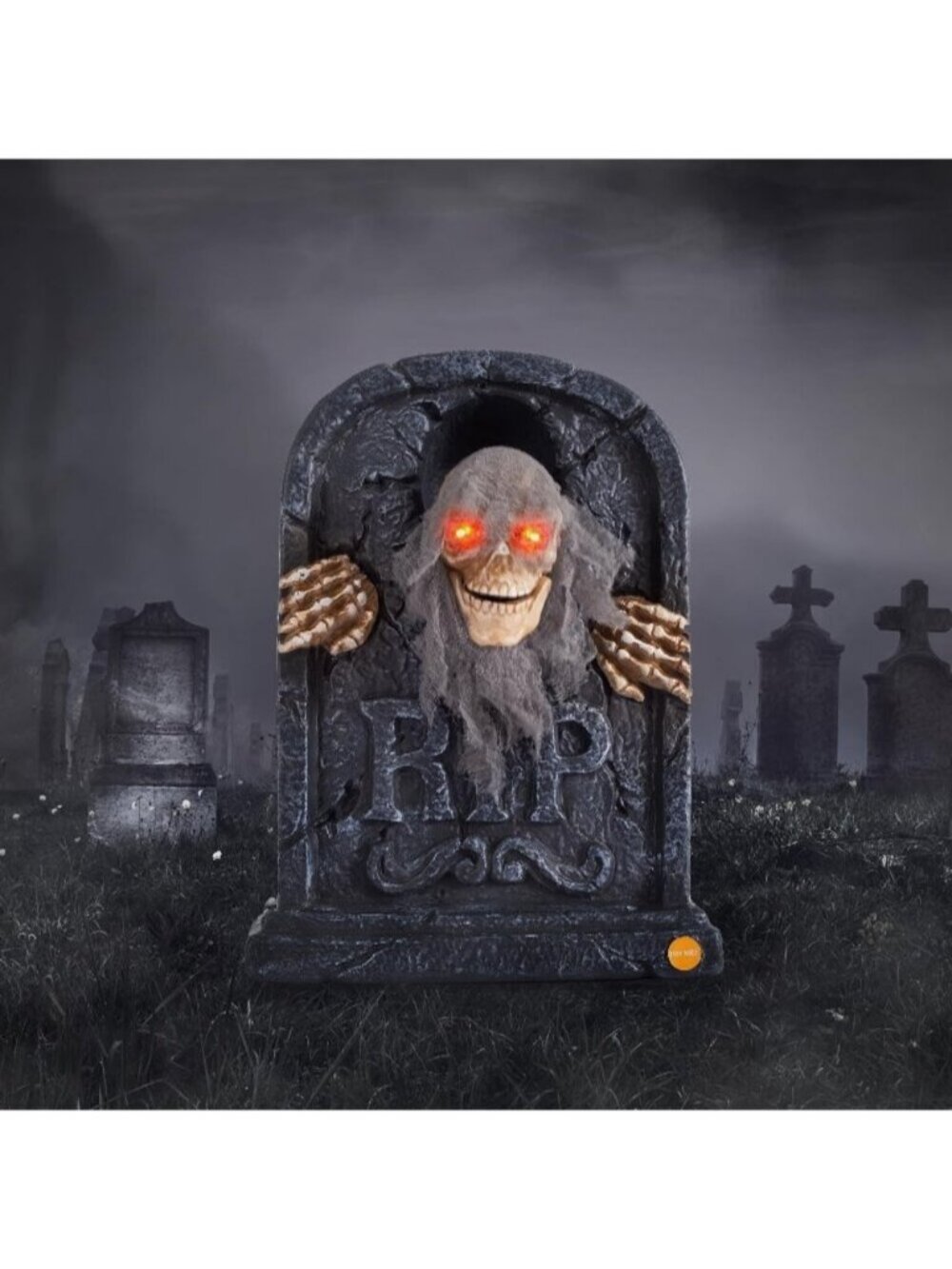 1 Packs Halloween Animatronics Floating Scary Skull Hanging Animated Decorations